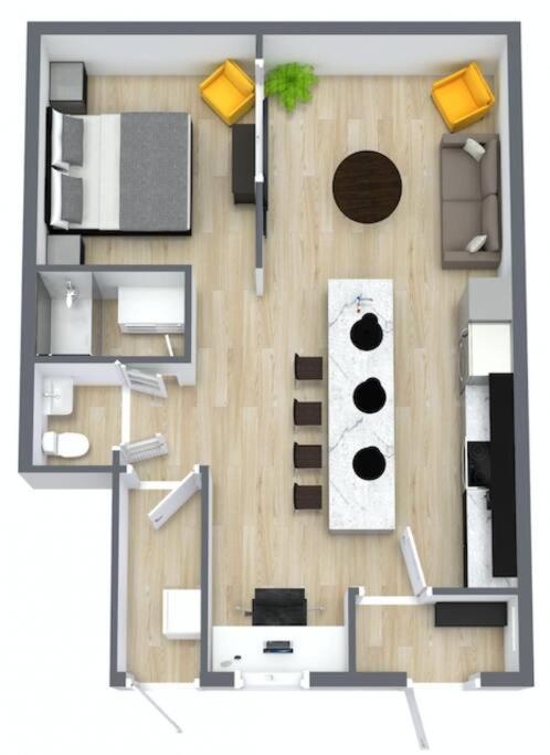Loft Style Industriel-Centre-Ville+Parking Gratuit Québec Kamer foto